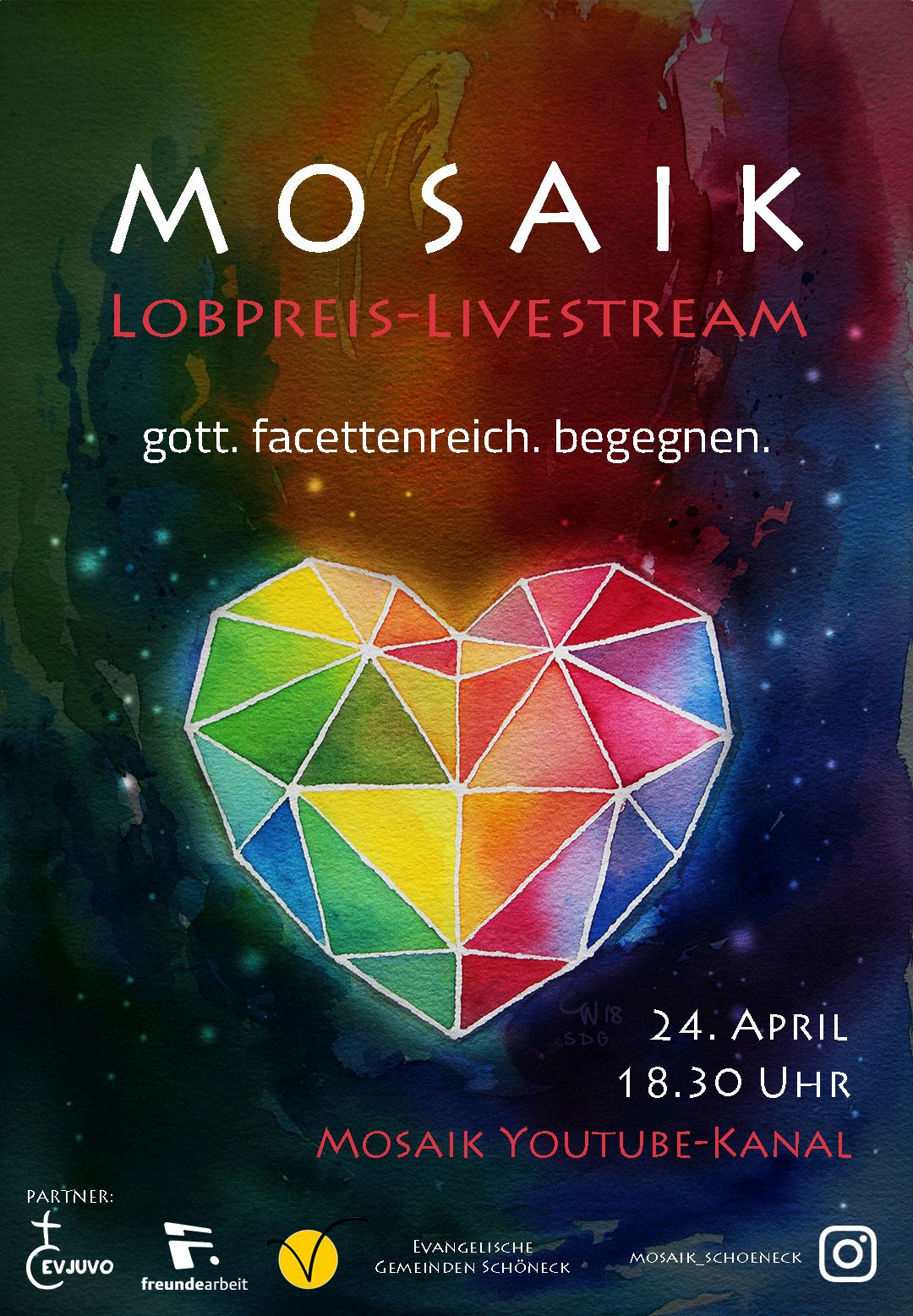 Plakat Mosaik Livestream