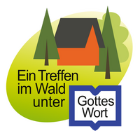 "Ein Treffen im Wald unter Gottes Wort" - Logo des Pfingstreffens in Bobengrün