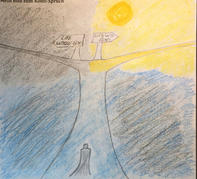 Konfirmandenvorstellung - Mein Bild zum Konfi-Spruch