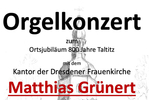 plakat orgelkonzert mit grunert 150x100
