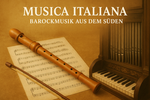 Notenblatt, Blockflöte und Orgel - "Musica Italiana - Barockmusik aus dem Süden" am 2. November 2025 in Tirpresdorf