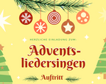 "Adventsliedersingen - Auftritt" - Plakat des Adventsliedersingen in Tirpersdorf am 30.11.2025