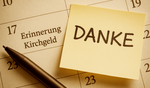 Kirchgeld - Erinnerung und Danke