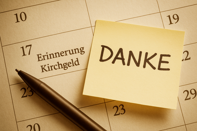 Kirchgeld - Erinnerung und Danke