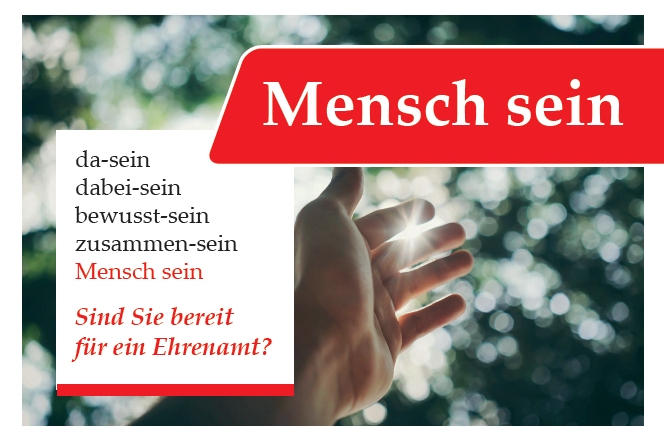 "Mensch sein - Sind Sie bereit für ein Ehrenamt?