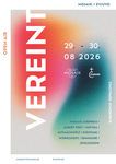 "VEREINT OPEN AIR 2026 " - Plakat des MOSAIK Open Air 29.-30.08.2026 im Stadtpark Sch&ouml;neck