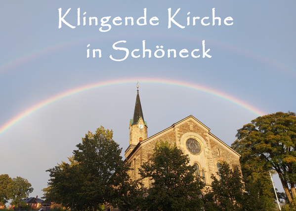 "Klingende Kirche in Schöneck" 20.09.2026 in Schöneck - Dieser besondere Gottesdienst verbindet Bibelworte, Glaubensthemen und Musik auf einzigartige Weise und lässt im wahrsten Sinne des Wortes "neu aufhorchen".